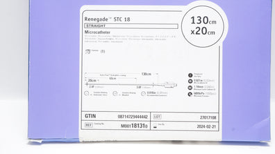 Boston Scientific M001181310 Renegade STC18 Straight MicroCath. 130cm x 20cm (x)